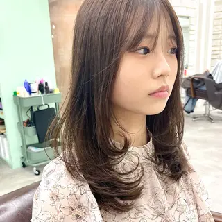 カラー 天王寺韓国ヘア 小山歓実のヘアスタイル