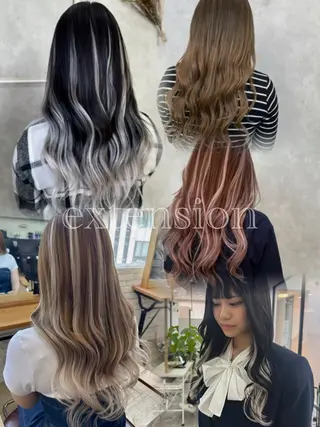 ロング デザインカラー/ ジュンナのヘアスタイル