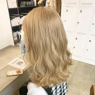 ロング カラー ヘアアレンジ 🎀暖色カラー🎀 ♡yurika♡のヘアスタイル