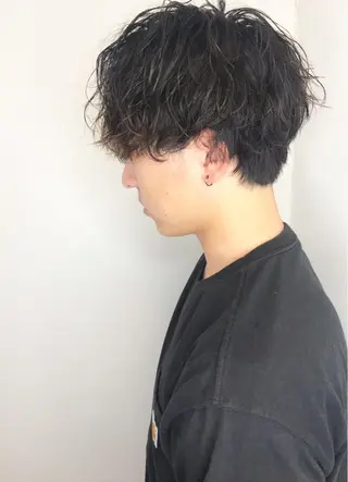 パーマ メンズ メンズサロン アソビ元町のヘアスタイル