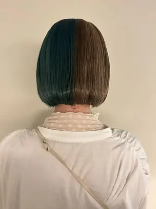 ミディアム 薄暮 マツイ レンのヘアスタイル
