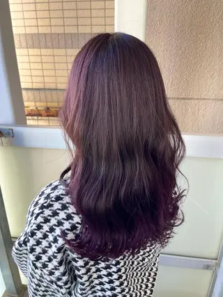 ロング カラー 岩谷/ブリーチ 🪽透明感カラーのヘアスタイル