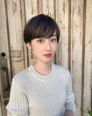 ショート レイヤー/縮毛矯正 髪質改善/e_kiのヘアスタイル