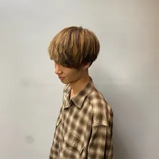 カラー メンズ 寺島 希乃佳のヘアスタイル