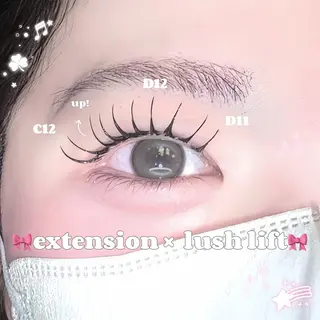 マツエク・マツパ 🩶LED＆ダブル フラットRAN🪽のマツエク・マツパデザイン