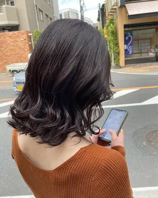 ミディアム カラー CoCooN Hiromiのヘアスタイル