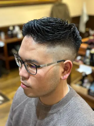 ショート パーマ メンズ 七澤 颯太のヘアスタイル