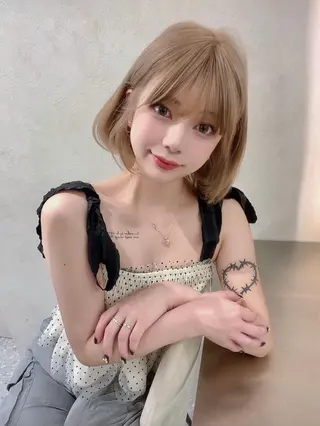 ミディアム ANRI🎀 福岡美容師/韓国🎀のヘアスタイル