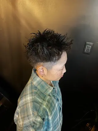 ショート パーマ 中川 花菜のヘアスタイル