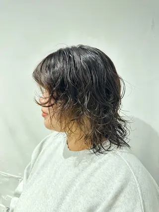 ミディアム パーマ ARCOIRIS by　doll hair所属・稲本麻衣 【韓国ヘア】のヘアスタイル