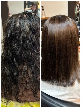 ロング カラー パーマ 山本 あやめ子のヘアスタイル