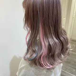 セミロング カラー 🌼透け感カラー 🌼Rinaのヘアスタイル