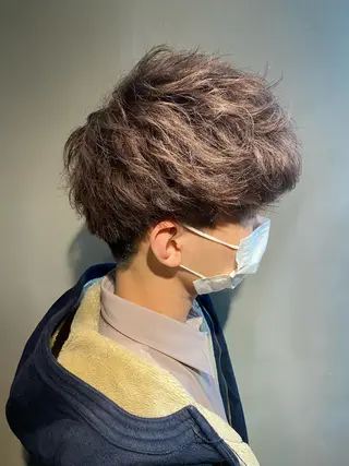 ショート カラー メンズ 寳泉 章弘のヘアスタイル