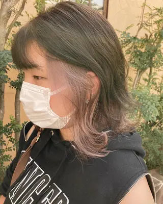 ミディアム カラー WEST✂︎AKI HIRO✂︎大和高田のヘアスタイル