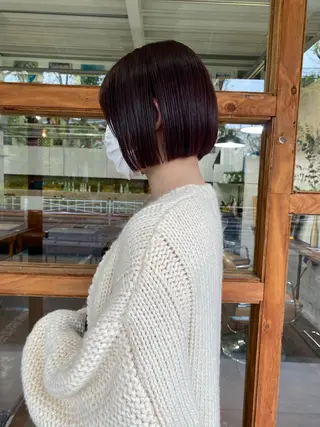 ショート カラー なぎ🌿.∘[ボブ, ニュアンスカラー]のヘアスタイル