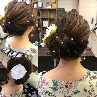 セミロング ヘアアレンジ 大賀 海夕の眉毛・アイブロウイメージ