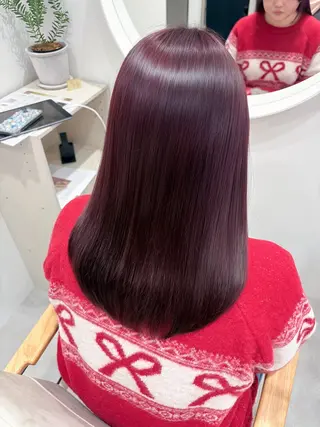 ミディアム 髪質改善/レイヤー/ ダブルカラー🍀るなのヘアスタイル