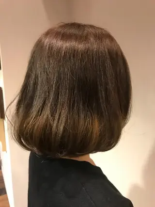 ミディアム カラー ひろせ かなのヘアスタイル