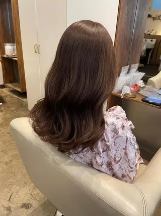 ロング カラー 【完全個室】髪質改善 暖色カラー/山崎唯奈のヘアスタイル