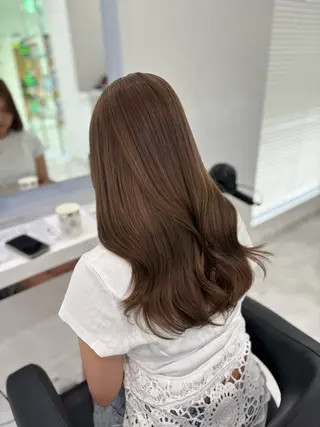 ロング カラー うる艶ストレート♡透 明感カラー♡かずまるのヘアスタイル