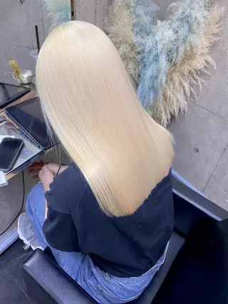 ロング カラー ⭕️ダメージレス特化 髪質改善🥇丸山憲人のヘアスタイル