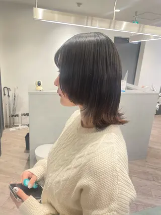 ミディアム ♡似合わせハイトーン ♡maiのヘアスタイル