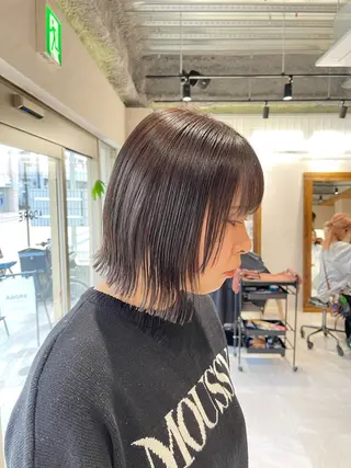 ミディアム カラー 🩵ボブ/レイヤー /髪質改善🩵のヘアスタイル
