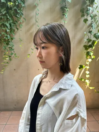 ショート カラー ボブ/ショート 吉田竣のヘアスタイル