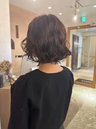 ミディアム パーマ Chiho / 梅田 / ボブ/ パーマのヘアスタイル