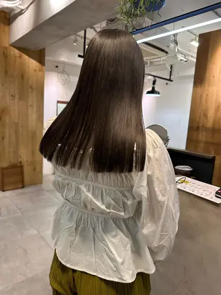 セミロング カラー REINA☁️透明感 カラー/ぷつっと♡のヘアスタイル