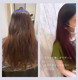 カラー 佐藤 沙也輝のヘアスタイル