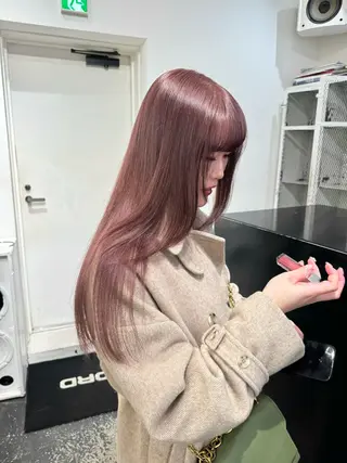 ロング カラー ヘアアレンジ 艶ハイトーン/ヘア アレンジAYAKAのヘアスタイル