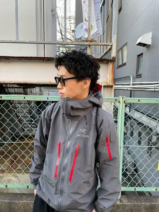 ショート パーマ メンズ 堀込 昭吾☆特別価格☆のヘアスタイル