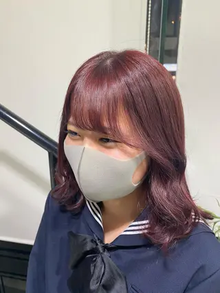 セミロング カラー ヘアアレンジ TSUNA 🌙 Lim 五反田のマツエク・マツパデザイン