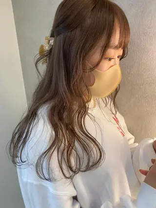 ロング カラー ヘアアレンジ 🧡梅田ハイトーン カラー🧡runaのヘアスタイル