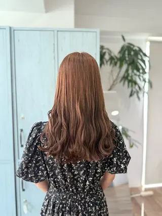 ロング ピンク・ラベンダー/ レイヤー/NANAのヘアスタイル