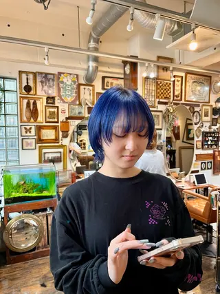 ショート カラー トレンドパーマ☝️ 🌱ショート/緒方椋のヘアスタイル