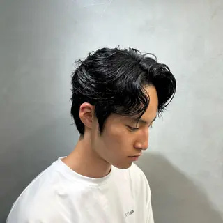 ショート カラー パーマ ヘアアレンジ メンズ fifth 石川 凪のヘアスタイル