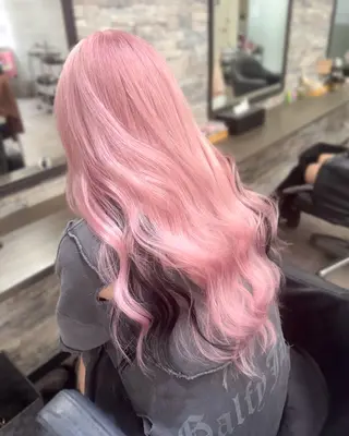 ロング カラー ハイトーンエクステ 🎩カズキ🎩のヘアスタイル