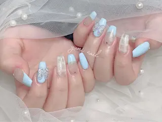 ネイル 𝐲𝐮𝐦𝐢🎀 長さ出しデザイン専門のネイルデザイン