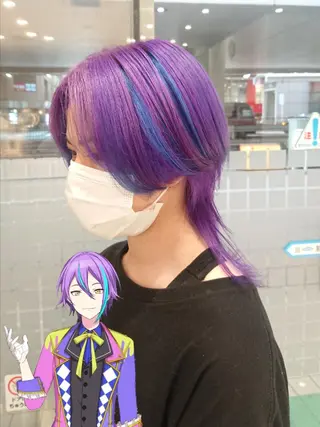 ショート カラー あらげ 🌈推しカラー🌈ᵕのヘアスタイル