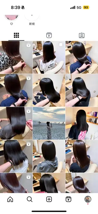 ロング カラー ヘアアレンジ 高田 奈於のマツエク・マツパデザイン