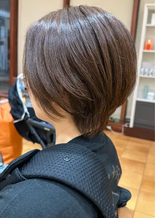 ショート ボブ/ゆるふわ ボブパーマ/とういのヘアスタイル