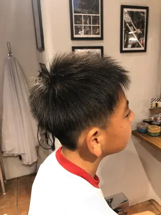 ショート メンズ キッズ 冨士川 英樹のヘアスタイル