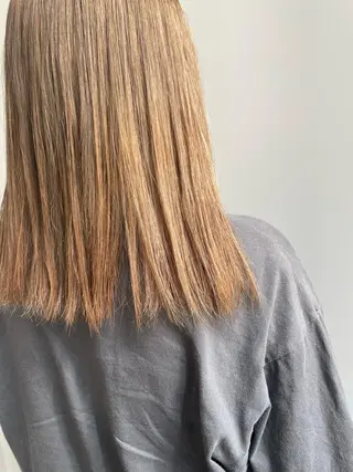 セミロング カラー ナチュラルカラー 児玉優香のヘアスタイル