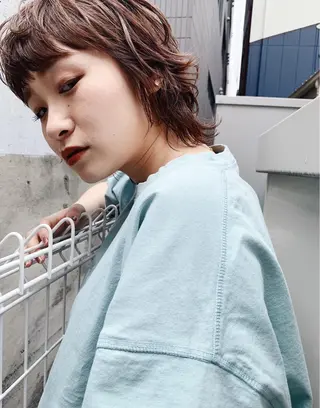 ショート 丹羽大喜 縮毛矯正/美髪矯正のヘアスタイル