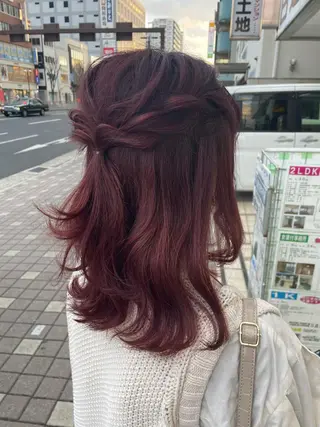 セミロング Freez オオヤブ カホのヘアスタイル
