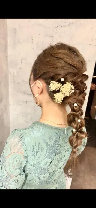ヘアアレンジ 🎀レイヤー・艶カラ ー🎀YUMEKAのヘアスタイル
