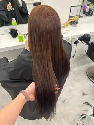 カラー かわいい艶髪🤍 れいな🤍のヘアスタイル