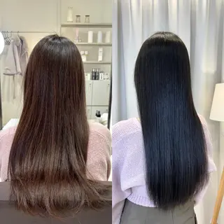 ロング EIGHT plum TOKIOリミテッドのヘアスタイル